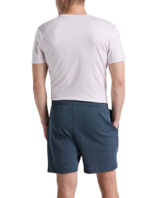 Men's Ribbed Striped Drawstring 7" Shorts