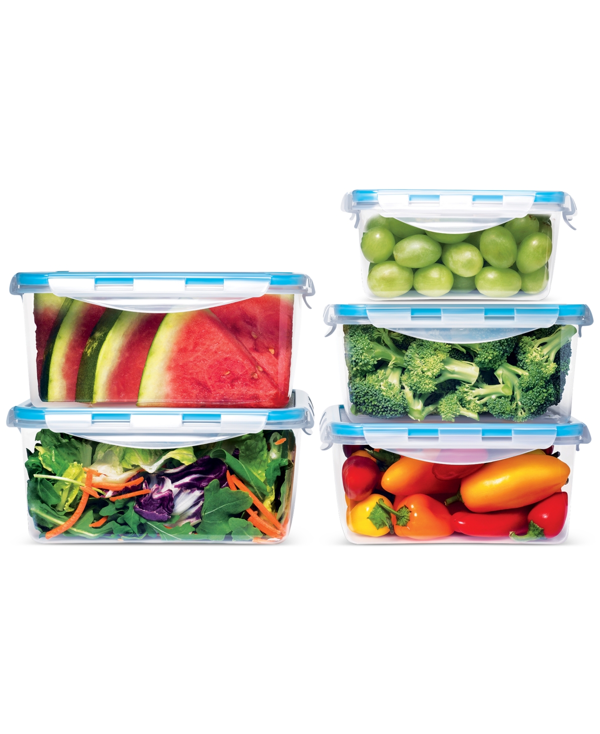 Art & Cook 10-piece Plastic Food Storage Container Set