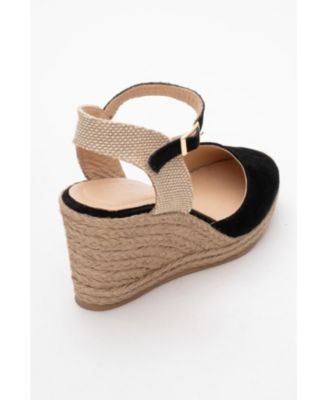 Sinta Suede Leather Platform Espadrille (Women)
