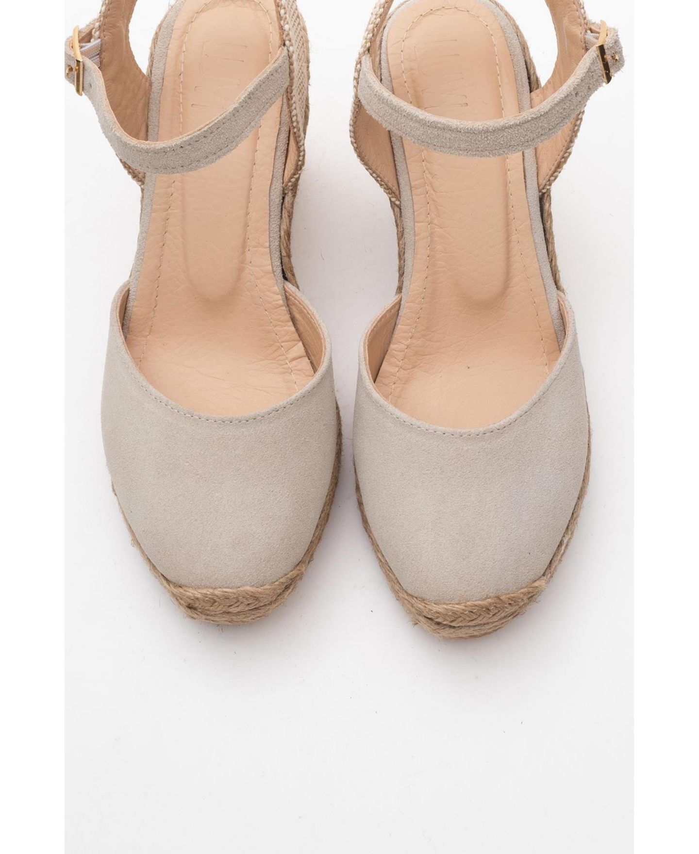 Женские замшевые эспадрильи Forever & Always Shoes Sinta на платформе, цвет: Бежевый замшевый кожаный — фото 3
