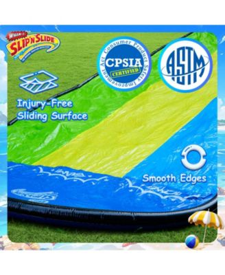 Slip N Slide Triple Waver Rider with Boogie 18ft for Kids 5-12 Years Backyard Water Fun