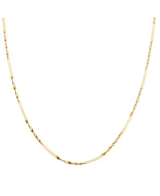 Half Twisted Sterling Silver Chain Necklace