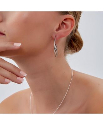 Spiral Sterling Silver Stud Earrings