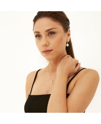 Treasures Baroque Seed Pearl Pendant Sterling Silver Necklace