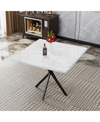 Streamdale Modern Square Dining Table (4-6 Person) for Kitchen/Dining Room/Office