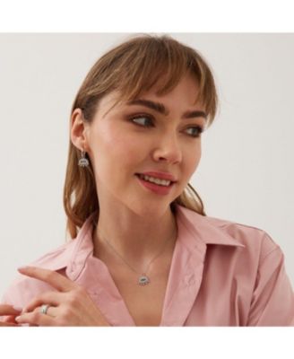 Evil Eye Earring Blue Eye Eyelash Sterling Silver Earring