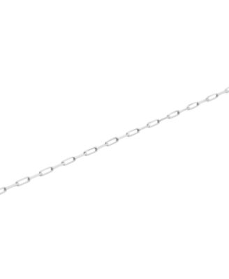 Spero London Rectangular Sterling Silver Chain Bracelet - Silver