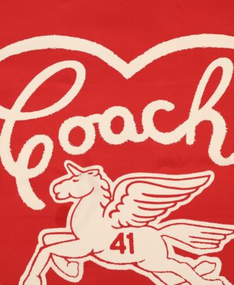 Women's Valentine's Day Pegasus Print Silk Square Scarf