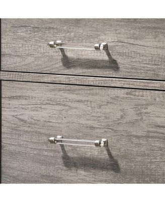 Harmony 2-Drawer Wooden Side End Table, Nightstand