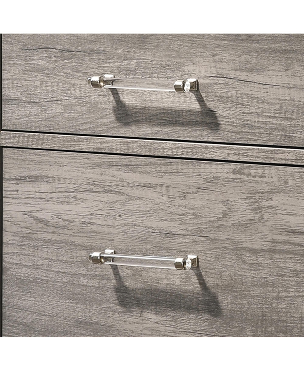 Kings Brand Furniture Harmony 2-Drawer Wooden Side End Table, Nightstand