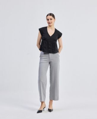 Women's Deep V-neck Short Top