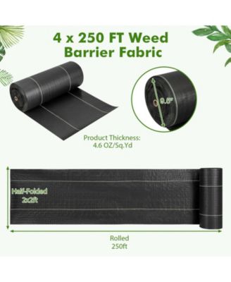 4 x 250 Feet Weed Barrier Landscape Fabric