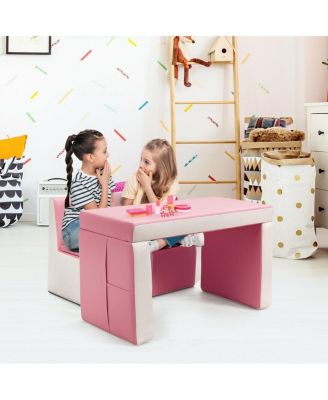 Multi-functional Kids Sofa Table Chair Set