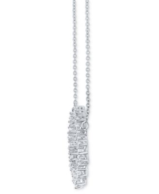 Diamond Scattered Necklace (3/8 ct. t.w.) in 10k White Gold 