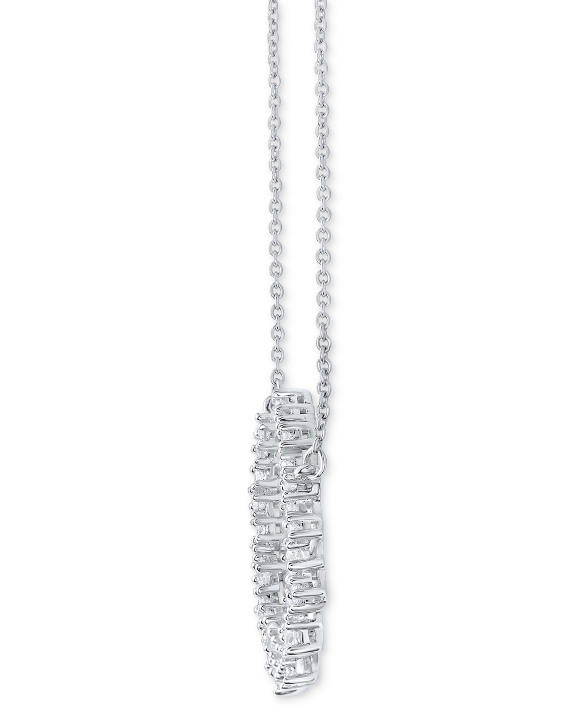 Macy's Diamond Scattered Necklace (3/8 Ct. T.w.) In 10k White Gold In Gold