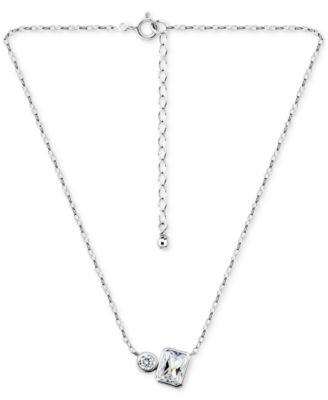 Cubic Zirconia Collar Necklace, 16" + 2" extender,  Exclusively at Macy's 