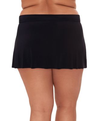 Plus Size Jersey Skirted Swim Bottom