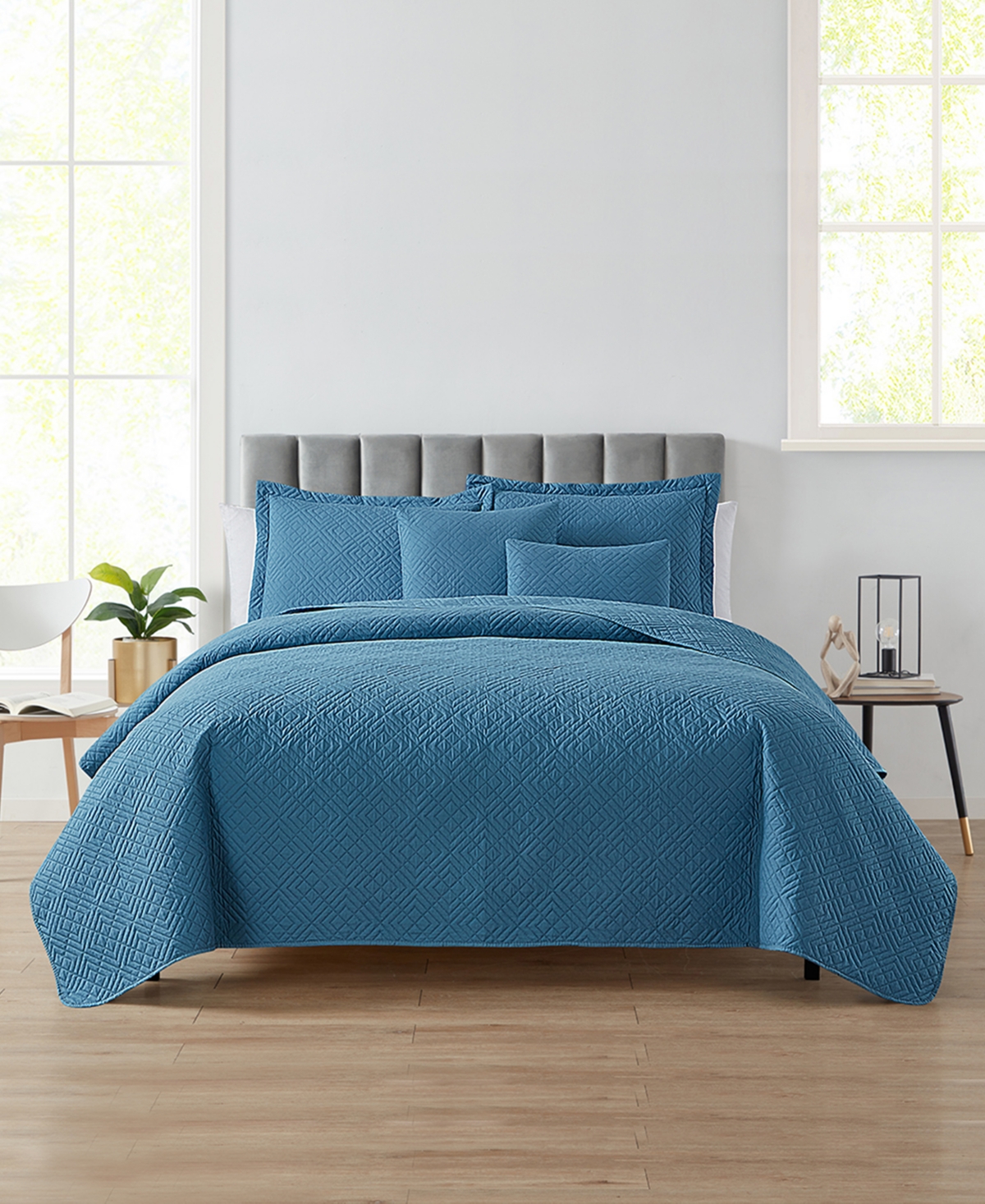 Nestl Diamond Embossed 5-pc. Quilt Set, Full/queen