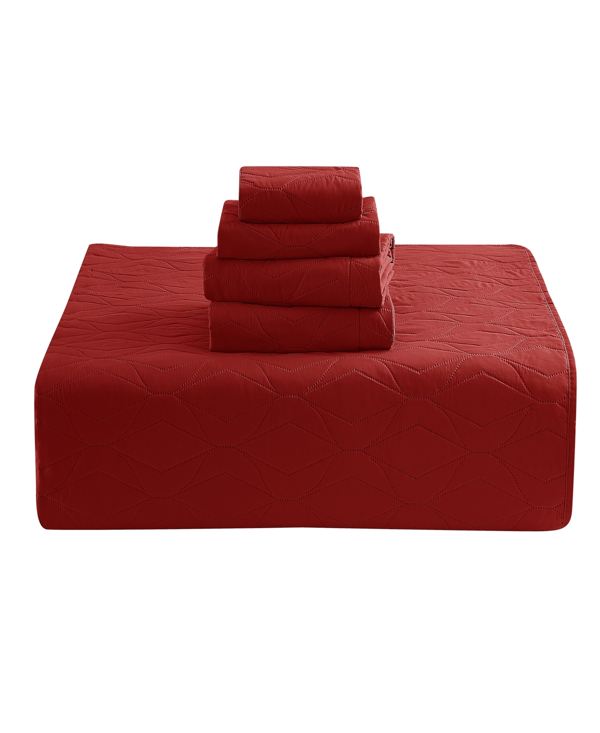 Nestl Ellipse Embossed 4-pc. Quilt Set, Twin/twin Xl
