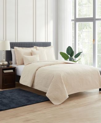 Grid Embossed 5-Pc. Quilt Set, Full/Queen