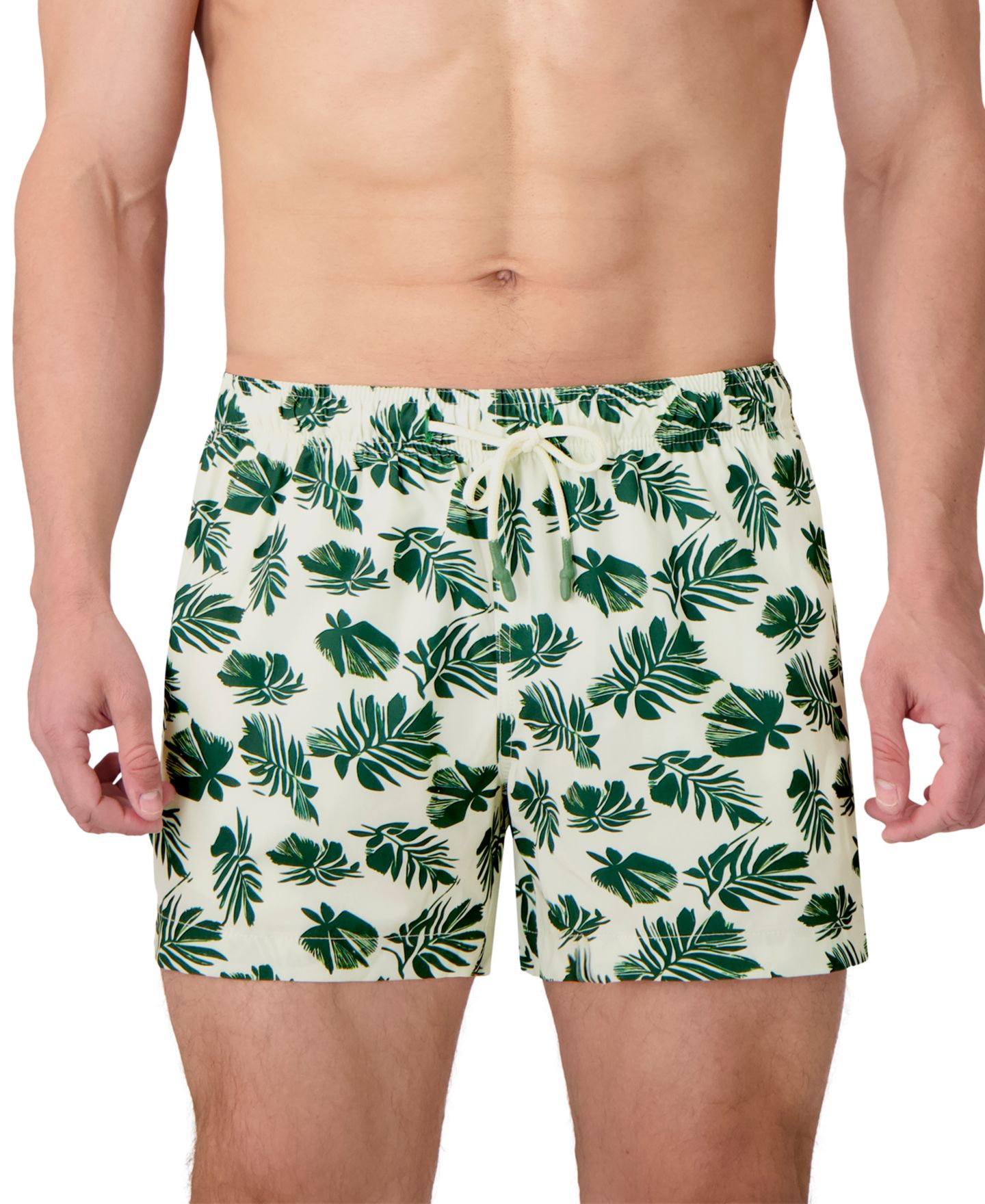 Плавки Leaf-Print для мужчин, тканый — Sunset x Vine, цвет: Льняной — фото 2