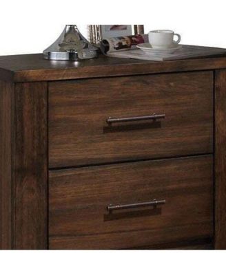Modern Two-Drawer Nightstand with Sleek Design – Perfect for Bedroom Storage