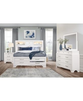 Traditional Two-Drawer Wood Nightstand with Storage Space