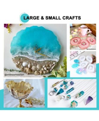 Crystal Clear High Gloss Epoxy Resin Kit - 2 Gallon Self-Leveling Casting Resin & Hardener For Jewelry, Tabletops, Wood & Molds