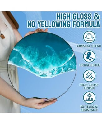 Epoxy Resin 5LB- Epoxy Resin Kit Crystal Clear, Non Toxic, Bubble Free Epoxy Resin for Art Craft, Jewelry Making, River Tabletop, Christmas Gift