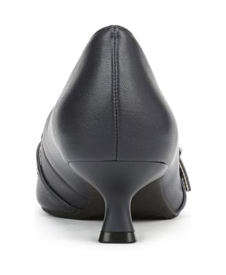 Women's Madelyn Mary Jane Pointed Toe Kitten Heel Pumps