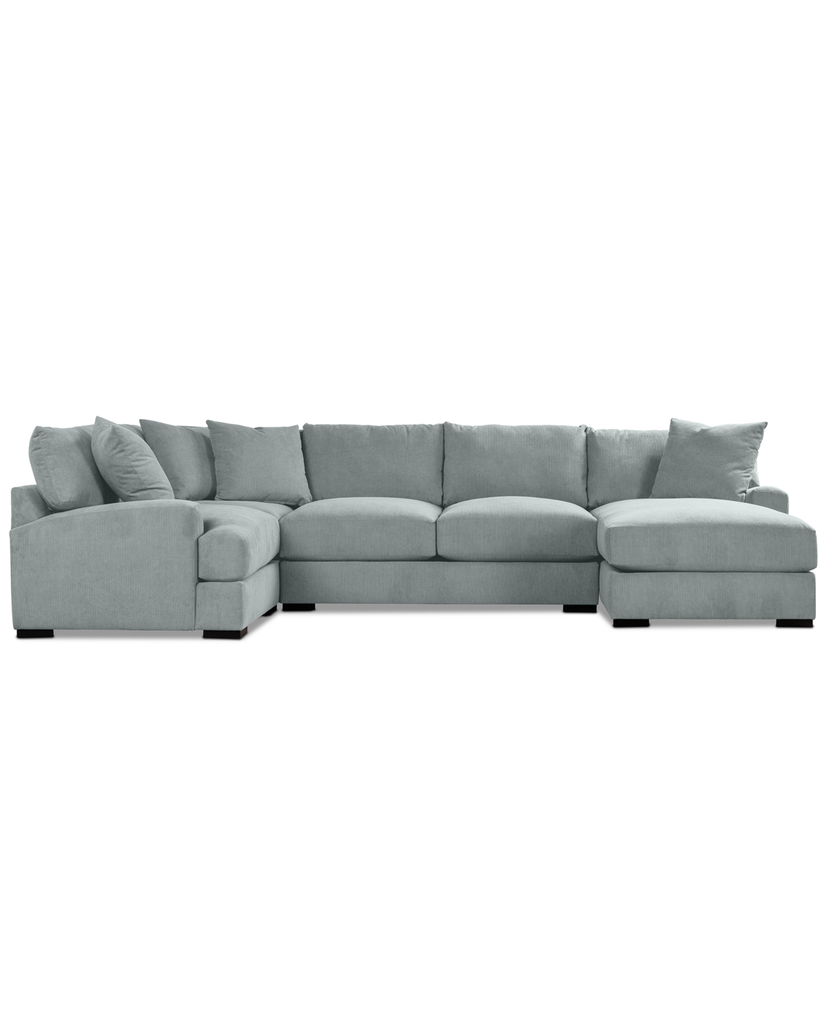 Macy's Rhyder 4-pc. Fabric Chaise Sectional, Exclusively At