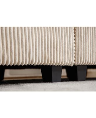 101" Corduroy Modular Deep Seating Sectional Sofa