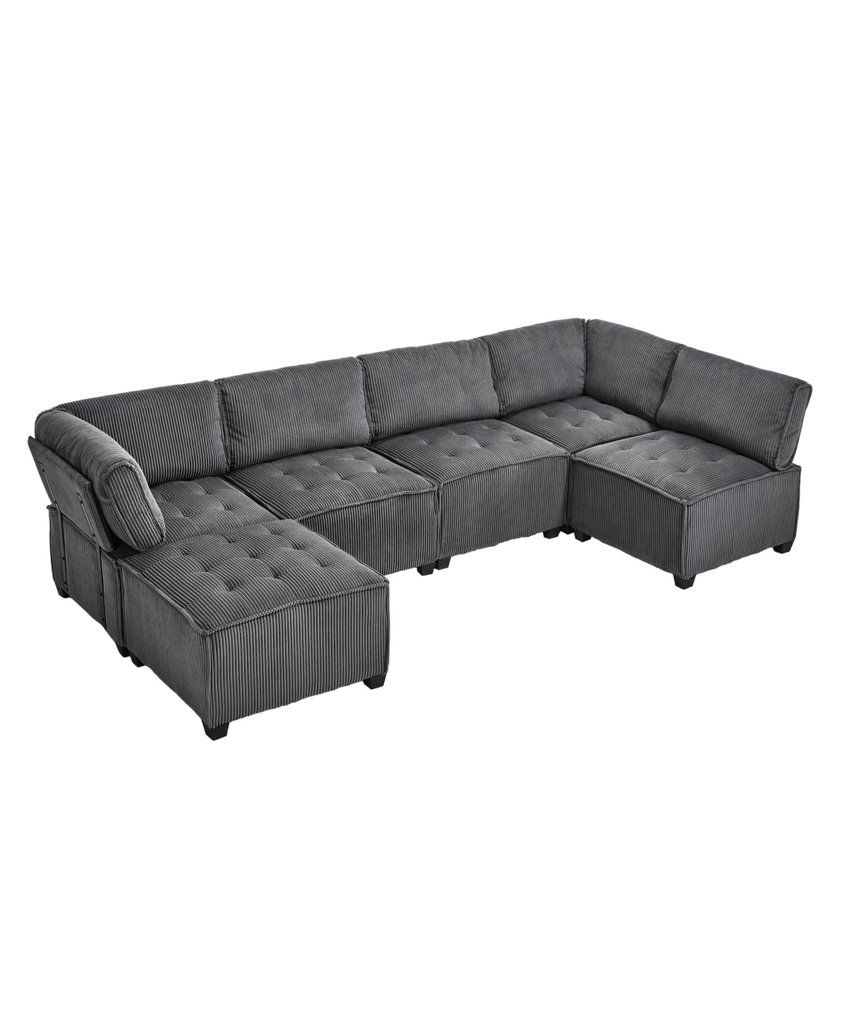 Streamdale Furniture U-Shaped Modular Sectional Sofa with Reversible Chaise