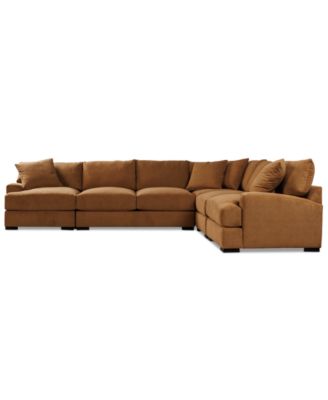 Rhyder 143" 5-Pc. Fabric L Sectional, Exclusively at Macy's