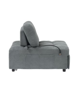 40.20 inches long, Teddy Sofa Fabric,a  convertible sofa-cum-bed, for Apartment Office Living Room