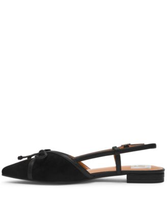 Women's Carsen Bow Pointed-Toe Slingback Flats