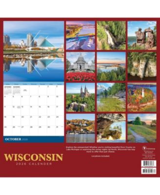 2026 Wisconsin Wall Calendar