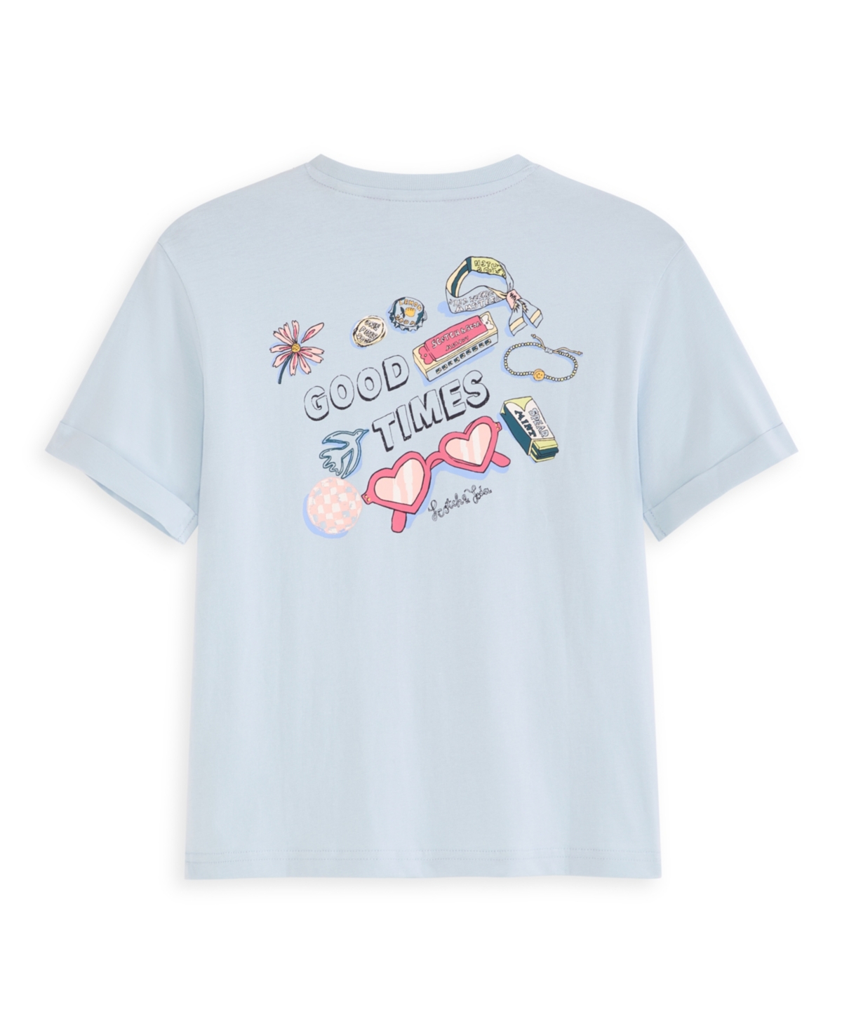 SCOTCH & SODA BIG GIRLS JERSEY SHORT SLEEVE T-SHIRT 
