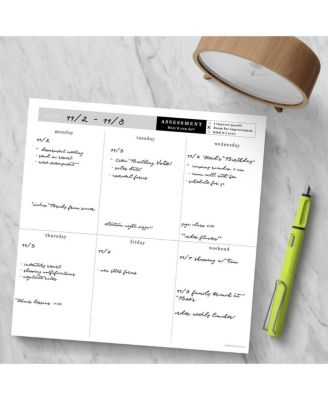 Executive Weekly Square Schedule Pad
