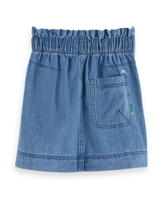 Big Girls Sporty Lightweight Denim Skirt