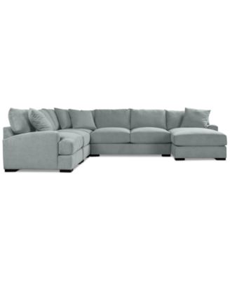 Rhyder 5-Pc. Fabric Chaise Sectional, Exclusively at Macy's