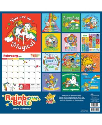 2026 Rainbow Brite Wall Calendar