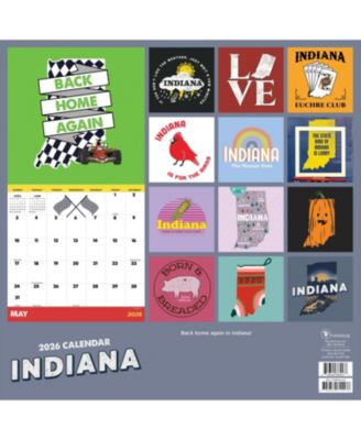 2026 Home: Indiana Wall Calendar