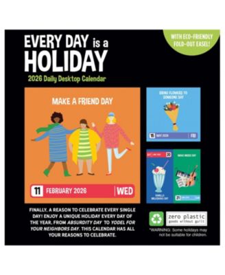 2026 Every Day's A Holiday Daily Desktop Calendar