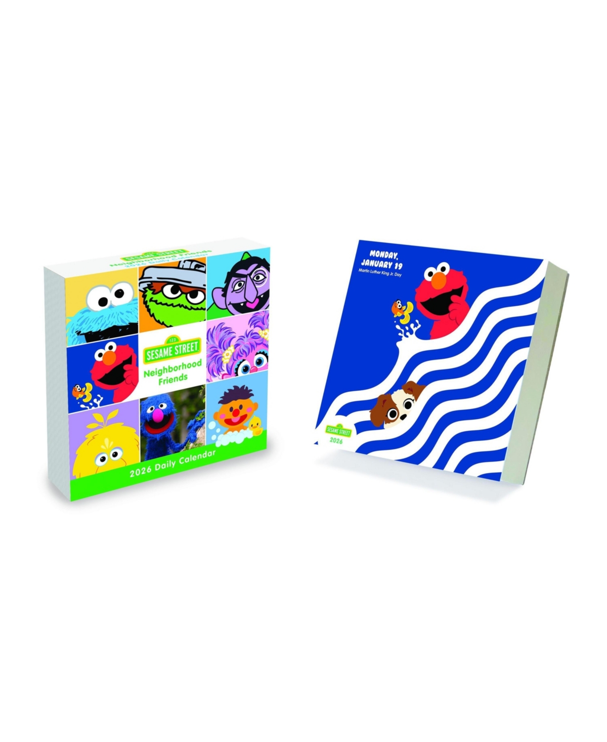 2026 Sesame Street Daily Desktop Calendar - Multicolor