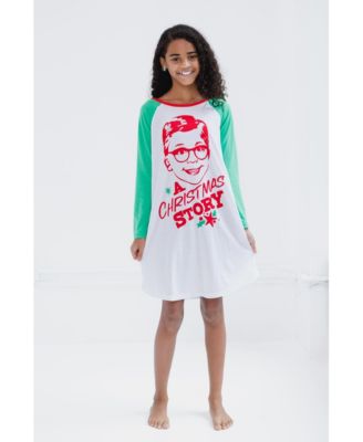 Girls Christmas Story Ralphie Parker Nightgown Pajamas