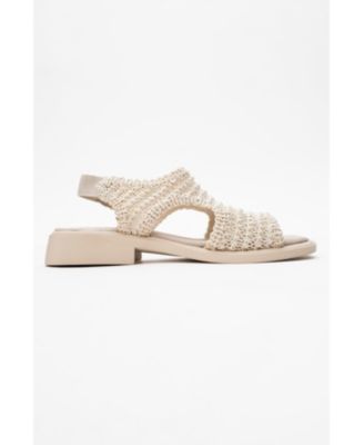 Weave Leather Woven Sandal (Women)
