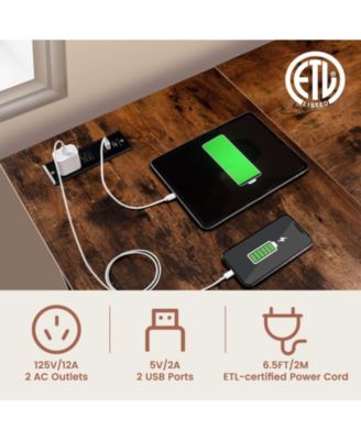 L-Shaped Corner Computer Desk with Storage Shelves