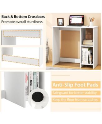 31.5 Inch  Modern Home Office Desk with 2 Compartments