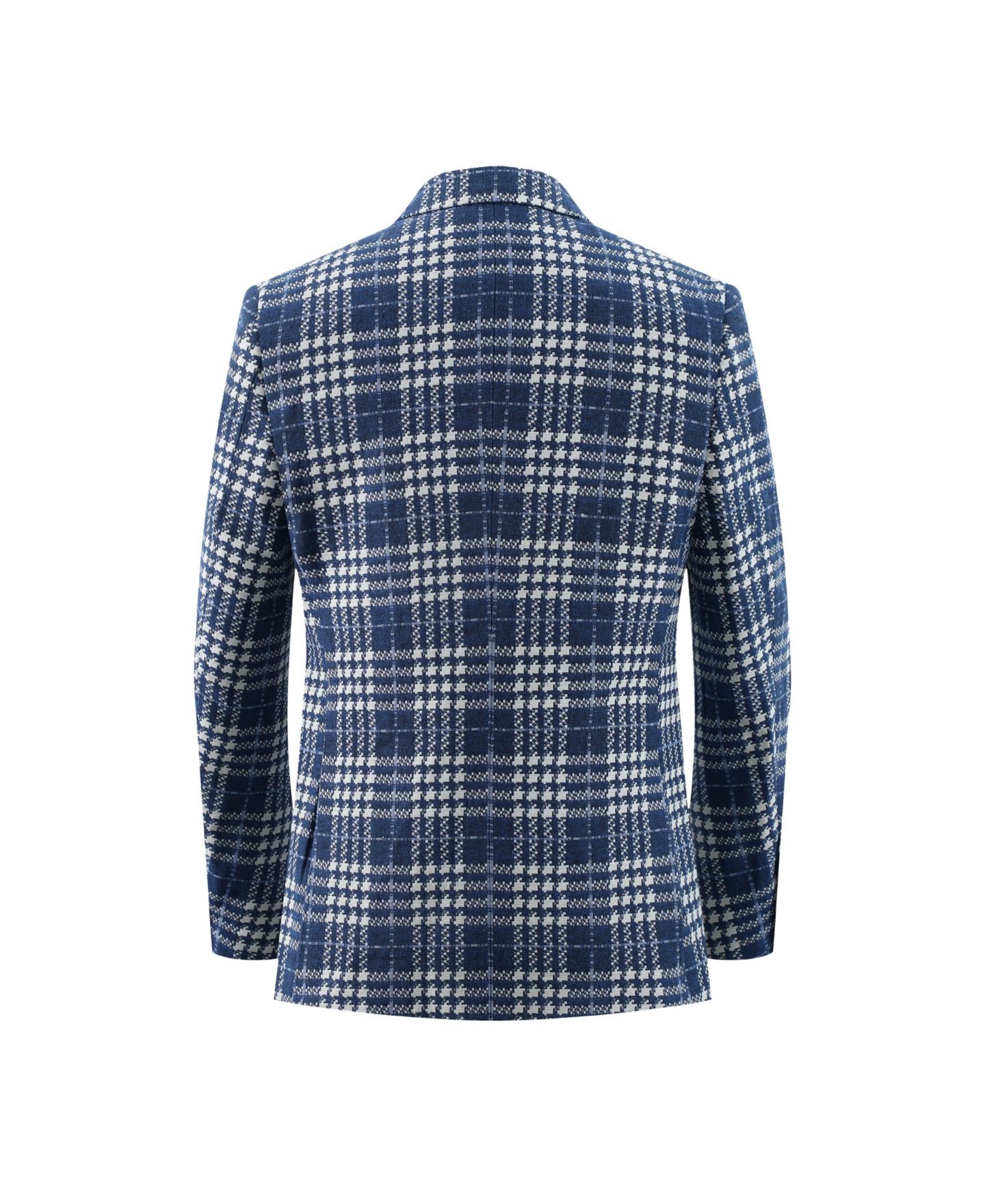 Пиджак Elie Balleh Slim Fit Buffalo Plaid Blazer для мальчиков, цвет: Тёмно-синий — фото 2